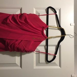 Hot pink party dress